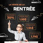 Promotion de la rentrée !