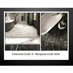 01-Série Gold • 6x36 Calacatta Gold