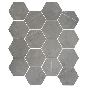 Série Storm * 3x3 hexagone gris