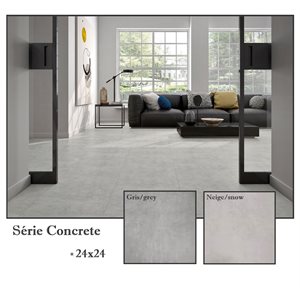 04-Série Concrete * 24x24 gris